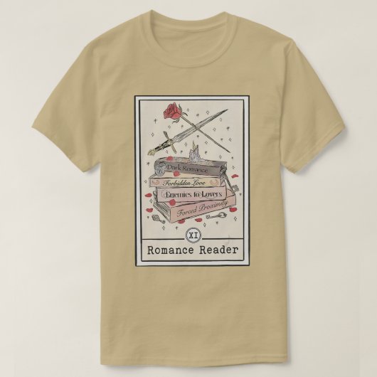 T-shirt Dark Romance Reader Carte Tarot Lecteur Smut Booki (Design devant)