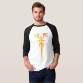 T-shirt Dark Tribal Phoenix Emblem – Mythic Symbol (Devant entier)