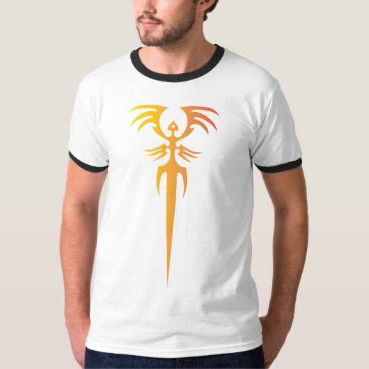 T-shirt Dark Tribal Phoenix Emblem – Mythic Symbol (Devant)