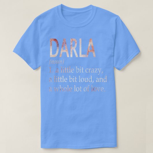 T-shirt Darla Fille Nom Définition (Design devant)