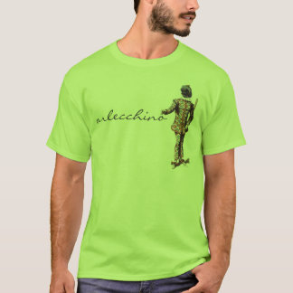 T-shirt d'Arlecchino de dell'Arte de Commedia