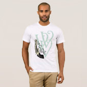 T-shirt d'arme à feu d'amour (Devant entier)