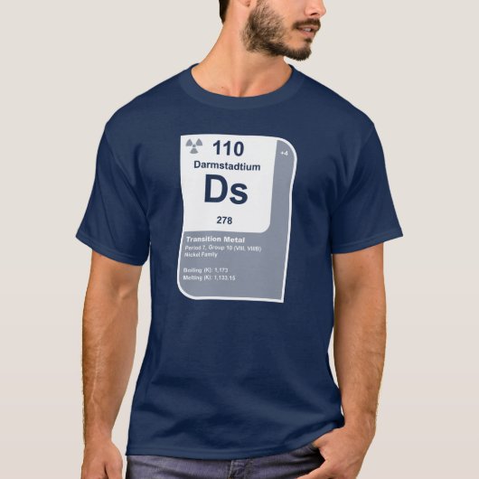 T-shirt Darmstadtium (Ds) (Devant)