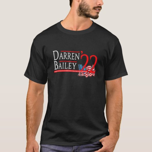 T-shirt Darren Bailey Illinois Gouverneur Élection 2022 Re (Devant)