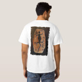 T-shirt d'art aborigène australien GOANNA DREAMTIM (Dos entier)