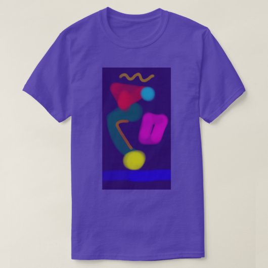 T-Shirt d'Art Abstrait Coloré (Design devant)