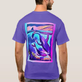T-shirt d'art baleine moderne (Dos)