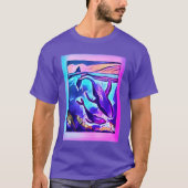 T-shirt d'art baleine moderne (Devant)