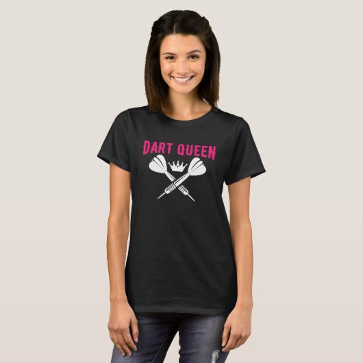 T-shirt Dart Board Dart Queen Bullseye Dar for Teams (Devant entier)