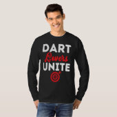 T-shirt Dart Board Dart  Unite Dar for Teams (Devant entier)