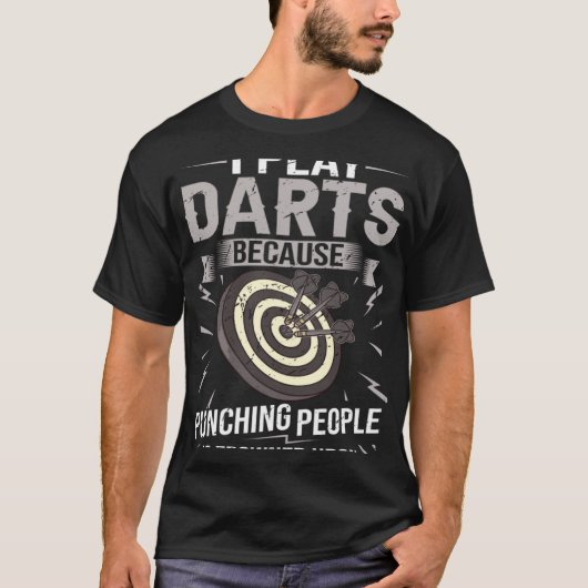 T-shirt Dart Board Game Player Dartboard Machine Sport  1 (Devant)