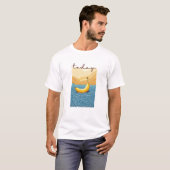 T-shirt d'art calm Horizon Valley Line (Devant entier)