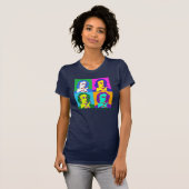 T-shirt d'art de bruit de Keats (marine) (Devant entier)