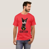 T-shirt d'art de bruit d'étoile d'agent (Devant entier)