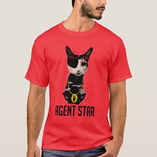 T-shirt d'art de bruit d'étoile d'agent (Devant)