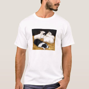 T-shirt d'art de chien de "border collie et de