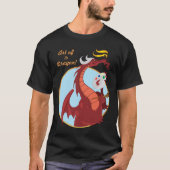 T-shirt d'art de dragon (Devant)