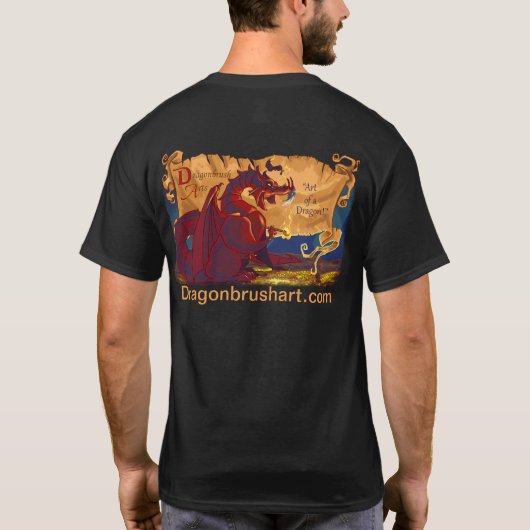 T-shirt d'art de dragon (Dos)