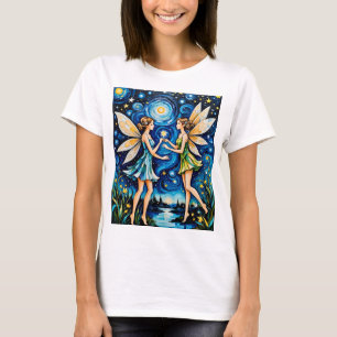 T-shirt d'art de la nuit étoilée de Whimsical Imag