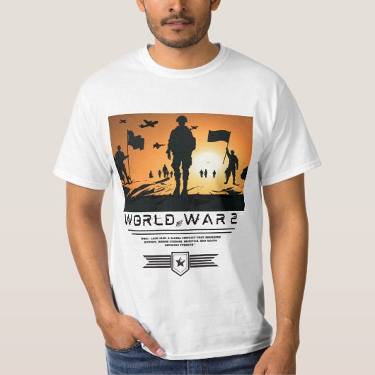 " T-shirt d'art de la silhouette du coucher de sol (Devant)