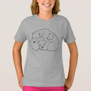 T-shirt d'art de l'ours polaire Chemises de l'ours