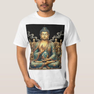 T-Shirt d'art de méditation de Gautam Buddh - Dha