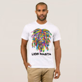 T-shirt d'art de Rasta Rastafarian Dreadlocks de (Devant entier)