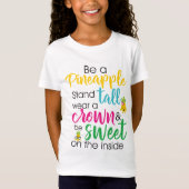 T-shirt d'art des mots d'ananas pour les petits en (Devant)