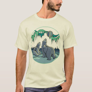 T-shirt d'art d'ours polaire Chemises d'art des Pr