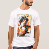 T-shirt d'Art Dragon Fiery (Devant)