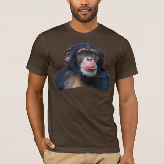 T-shirt d'art faunique CHIMPANZEE II (Devant)