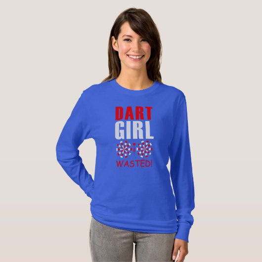 T-shirt Dart Girl Funny Dart Lover Women's Dart Player  (Devant entier)