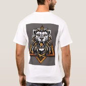 T-shirt d'art Glitch géométrique (Dos)