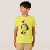 T-shirt d'art : Jaune de pingouin (Devant entier)