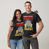 T-shirt Dart League Weekend Forecast Darts With A Chance O (Unisexe)