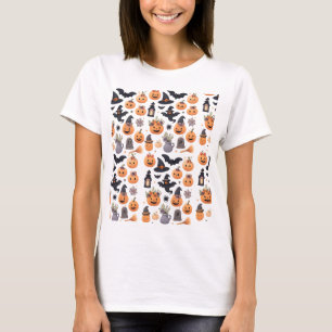 T-shirt d'art mosaïque - Motif de grille coloré