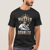 T-shirt Dart Player fléchit Master of Doubles (Devant)