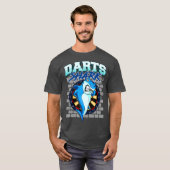 T-shirt Dart Team Player Shark Dartboard Darts Citation (Devant entier)