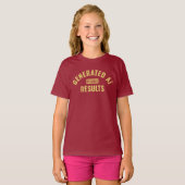 T-shirt d'art texte avec design simple et propre (Devant entier)