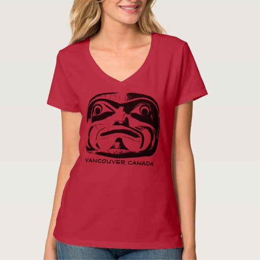 T-shirt d'art tribal Vancouver Souvenir Totem Shir (Devant)