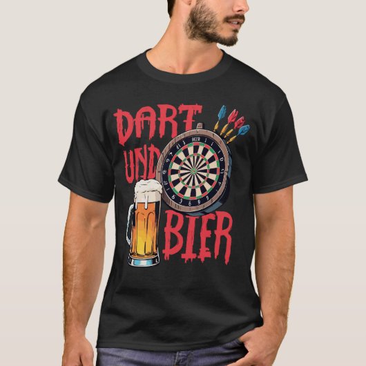 T-shirt Dart Und Bier (Devant)