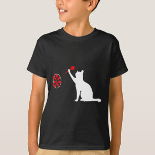 T-shirt Darts Cat - Dart Drôle Jetant Dart Chat Dart Et Ch