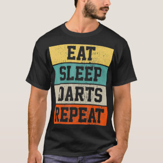 T-shirt Darts Dart Player Retro Vintage Funny Cadeau