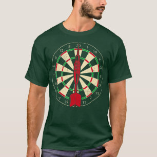 T-shirt Darts Dartboard Cible de flechettes Joueur Cadeaux