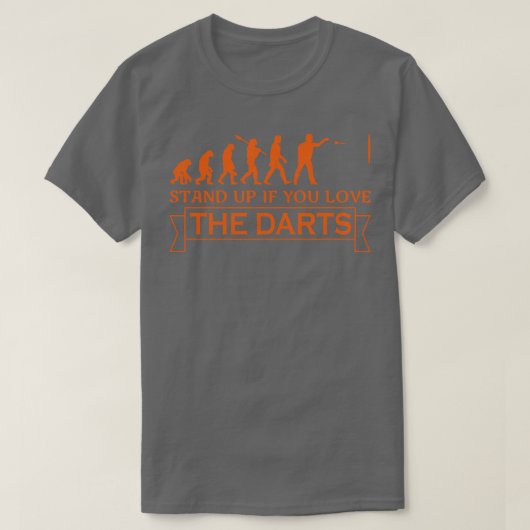 T-shirt Darts Evolution Darts Player Cadeau (Design devant)
