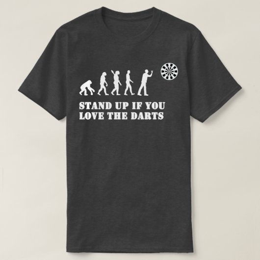 T-shirt Darts Evolution Funny Darts Cadeau (Design devant)