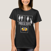 T-shirt Darts Girl Darts Player Problème résolu Dartboard (Devant)