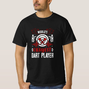 T-shirt Darts - Joueur de fléchettes le plus Okayest du mo
