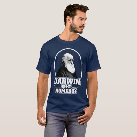 T-shirt Darwin est mon Homeboy (Devant entier)