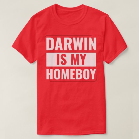 T-shirt Darwin est mon pote drôle Étudiants en biologie (Design devant)